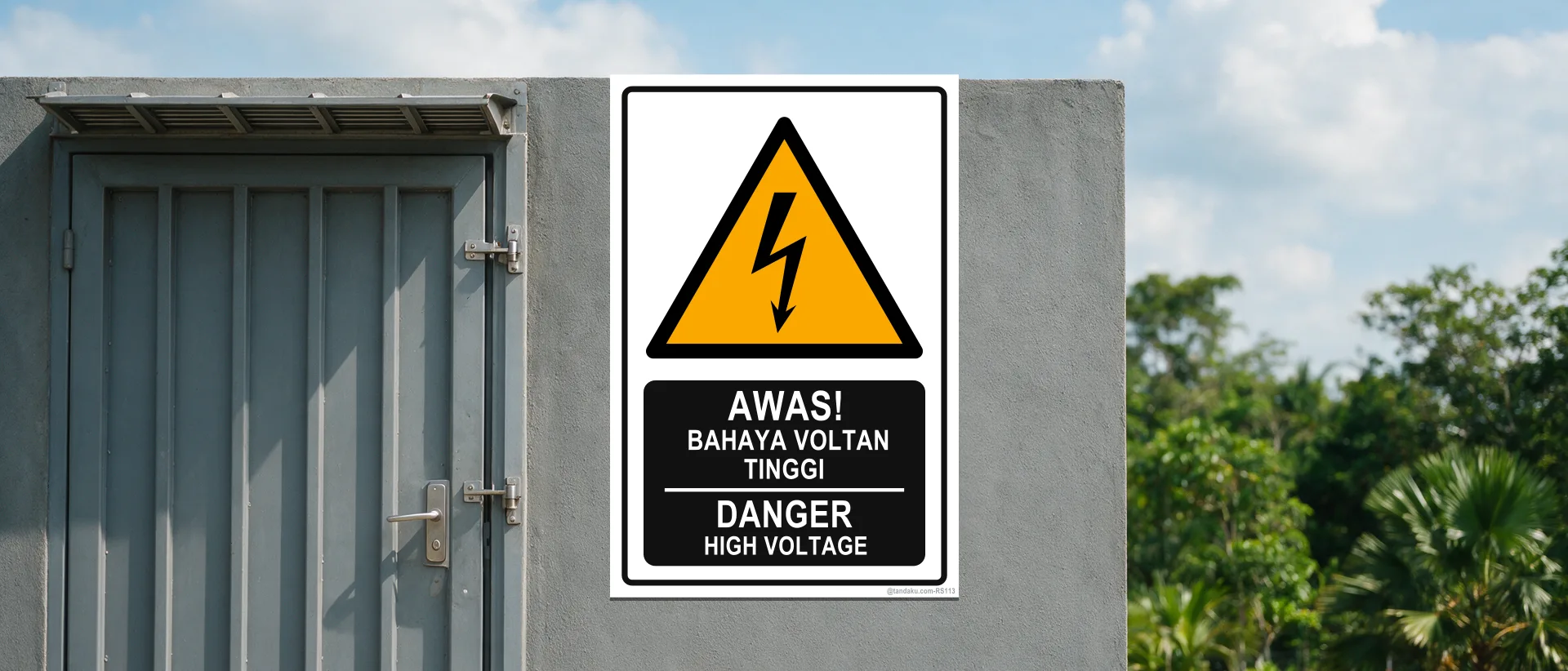 Electrical Safety Signs — example installed in Malaysia