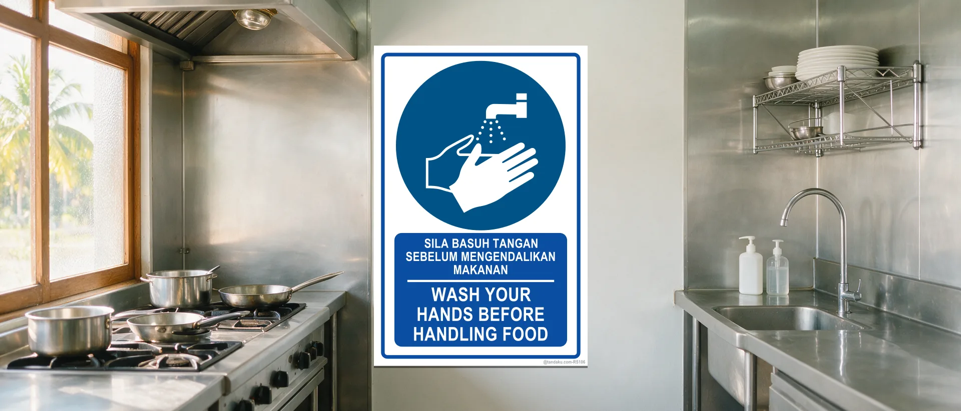 Food Hygiene Signs — example installed in Malaysia