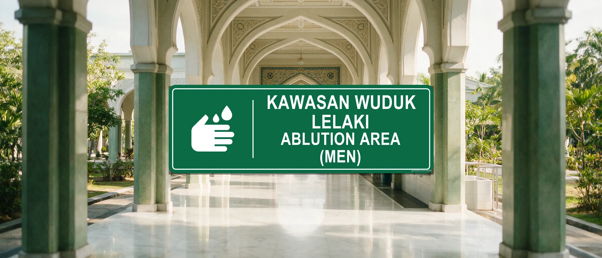 Masjid & Surau Signs — example installed in Malaysia