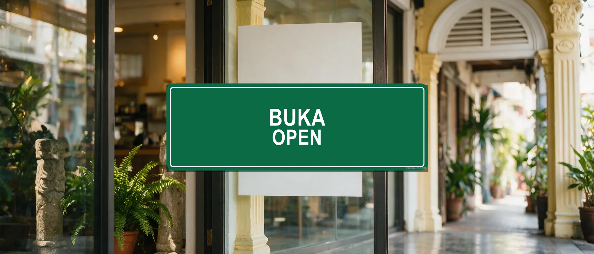 Shop Operating Signs — example installed in Malaysia