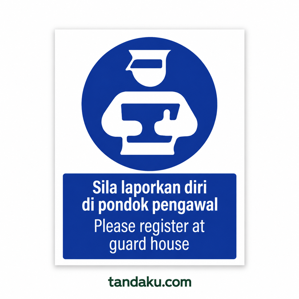Register at guard · 40x50cm (BIG)