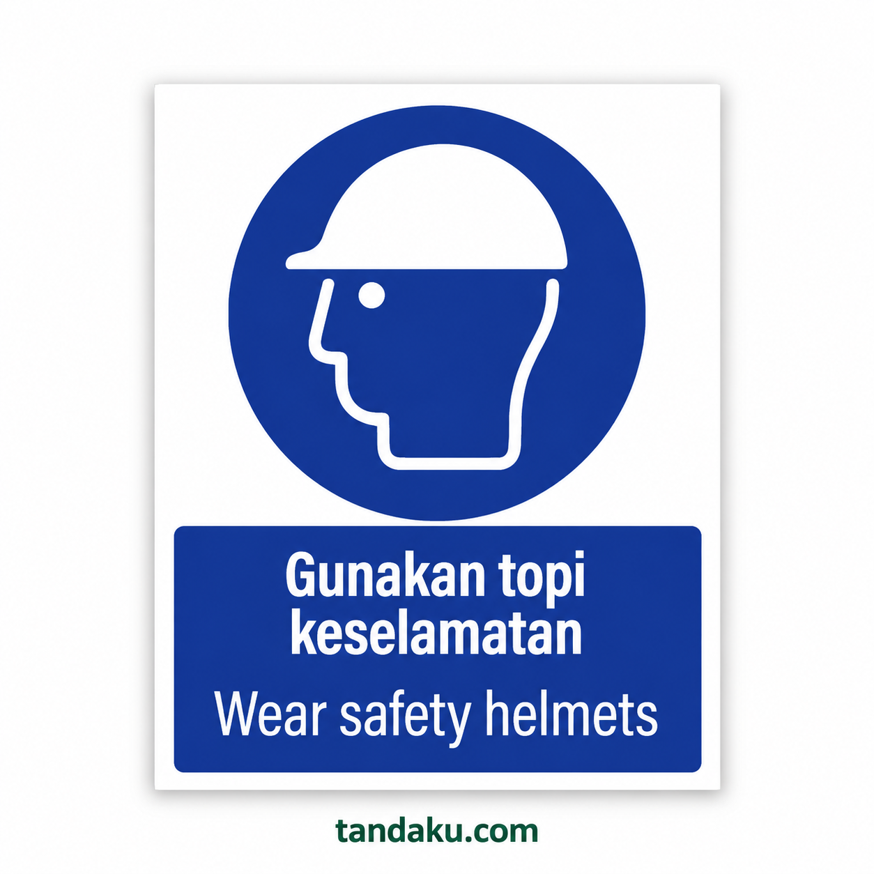 Wear Safety Helmet · 40x50cm (BIG)
