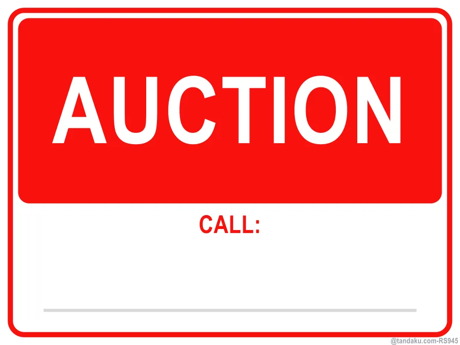 AUCTION — English