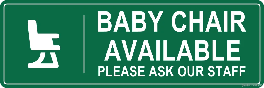 BABY CHAIR AVAILABLE — English
