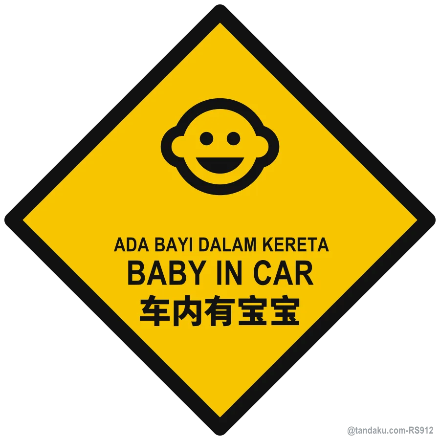 BABY IN CAR — BM + EN + 中文