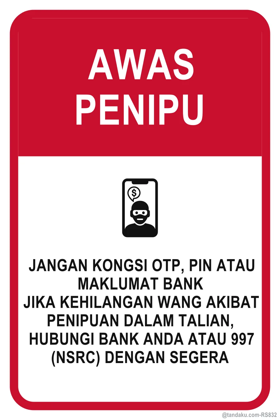 Beware Of Scammers — Bahasa Malaysia