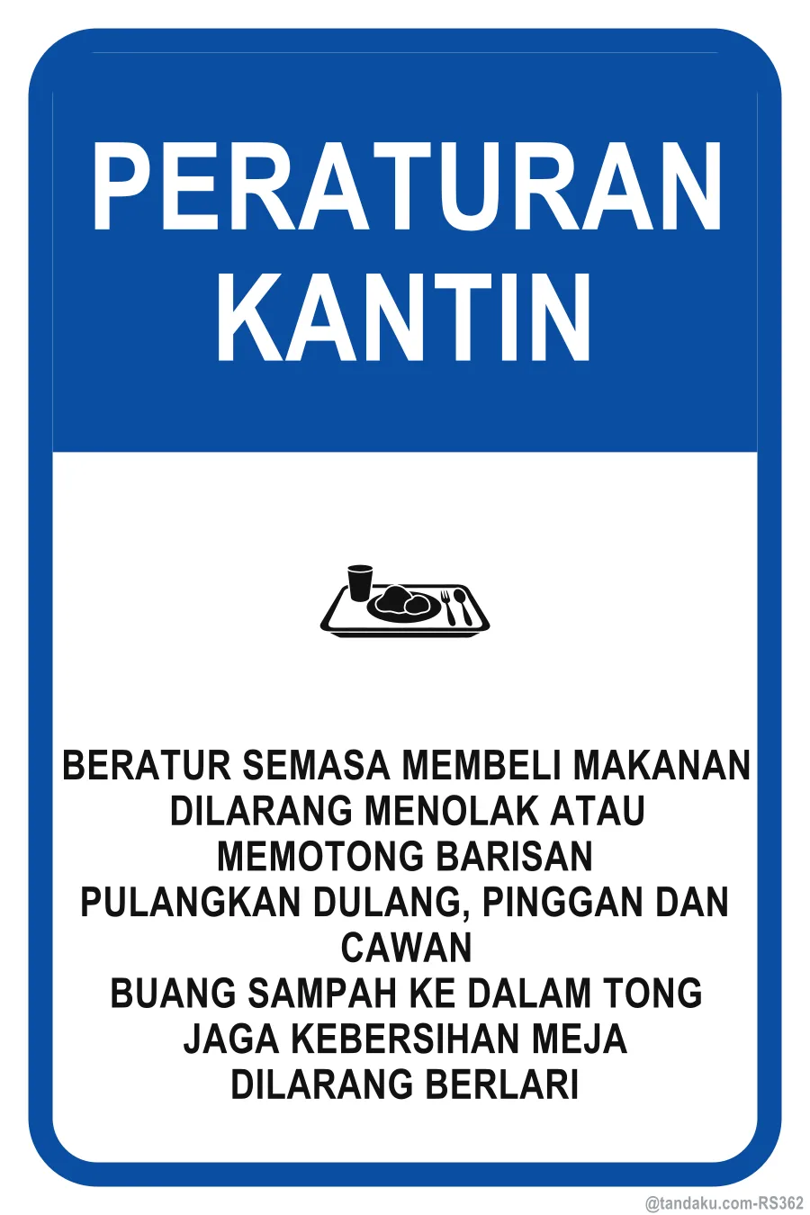 CANTEEN RULES — Bahasa Malaysia