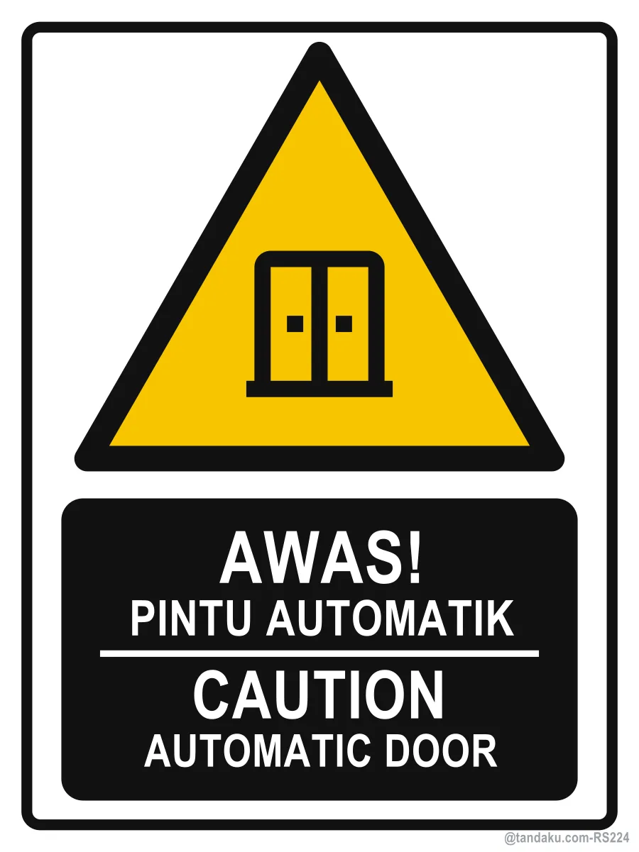 Caution Automatic Door