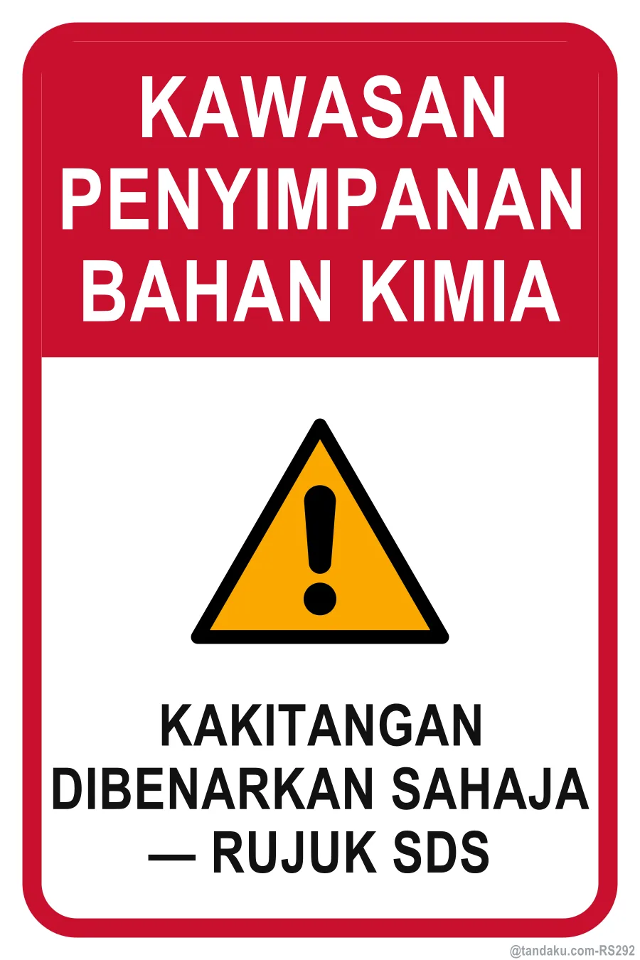 Chemical Storage Area — Bahasa Malaysia