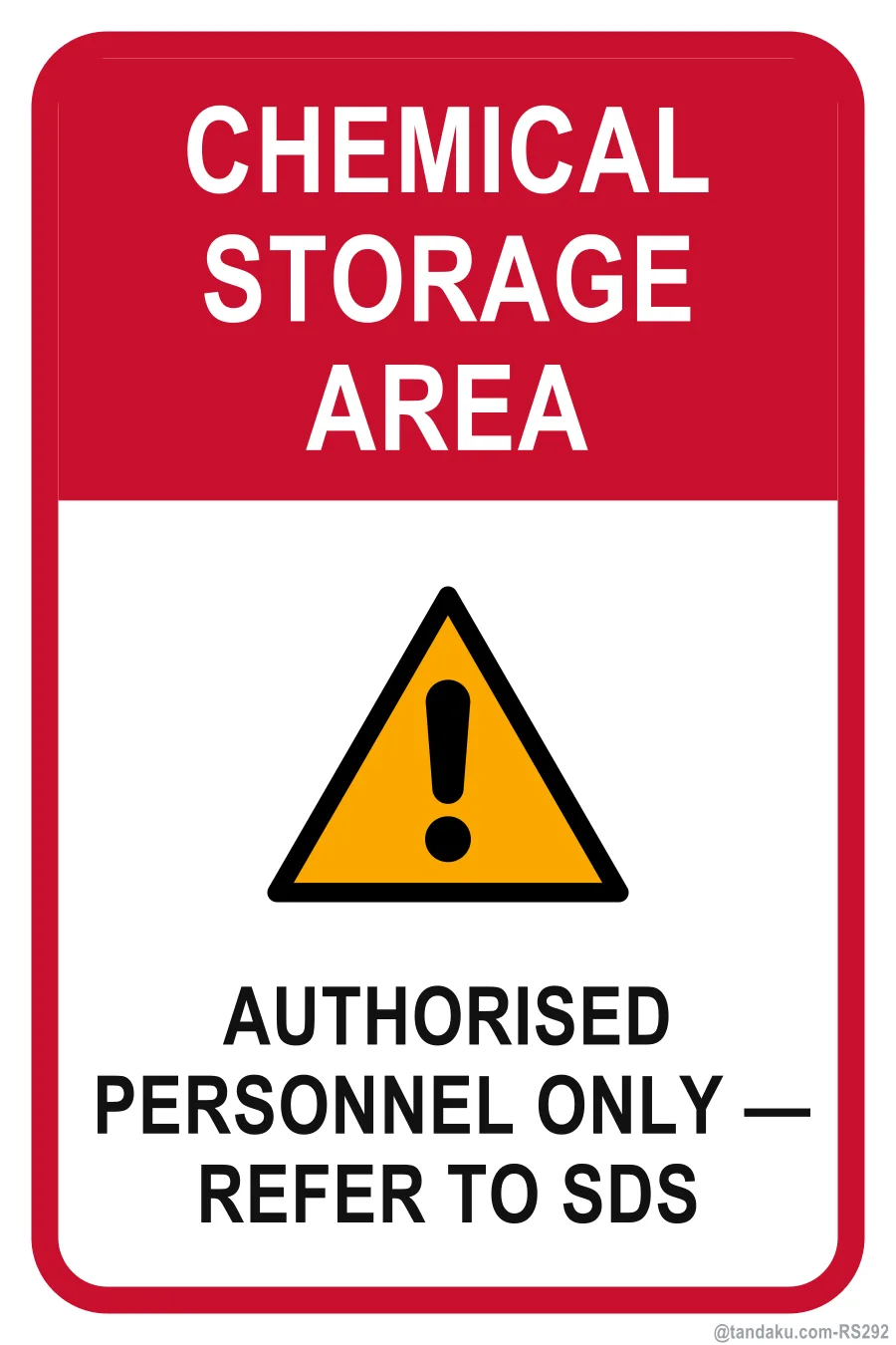 Chemical Storage Area — English