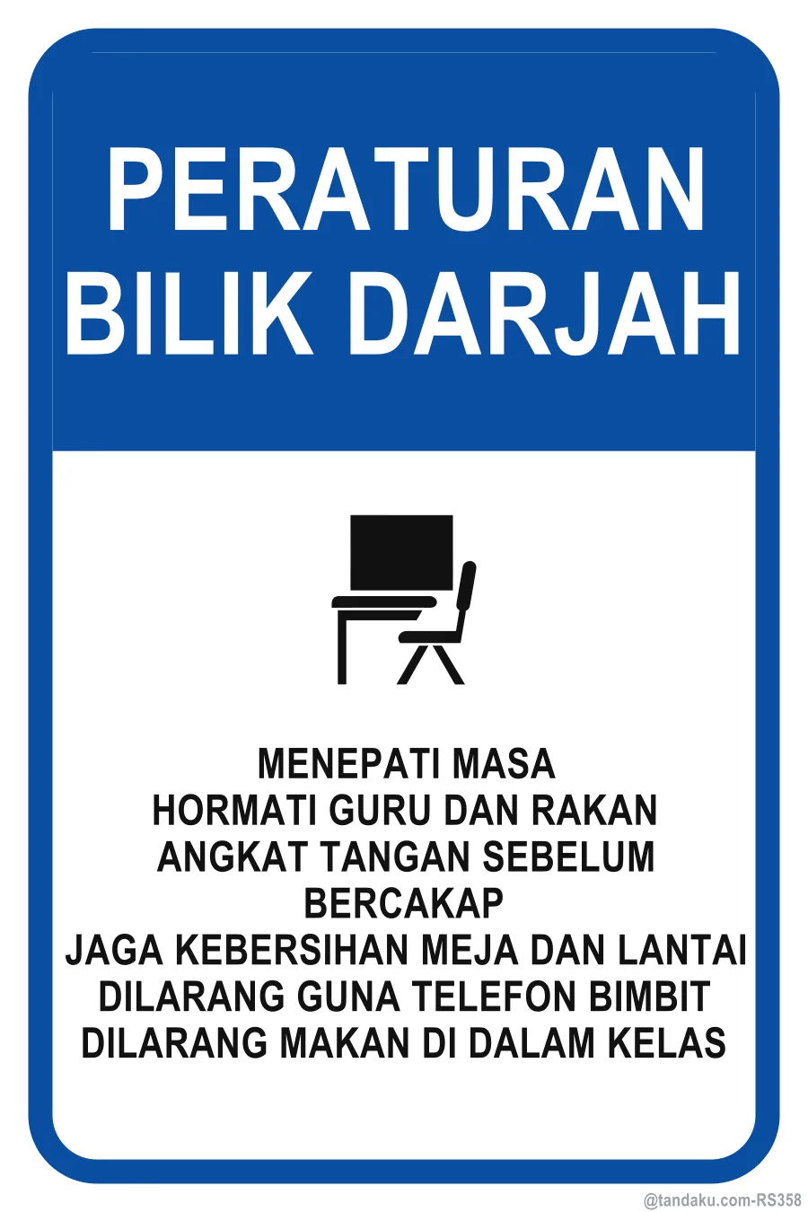CLASSROOM RULES — Bahasa Malaysia