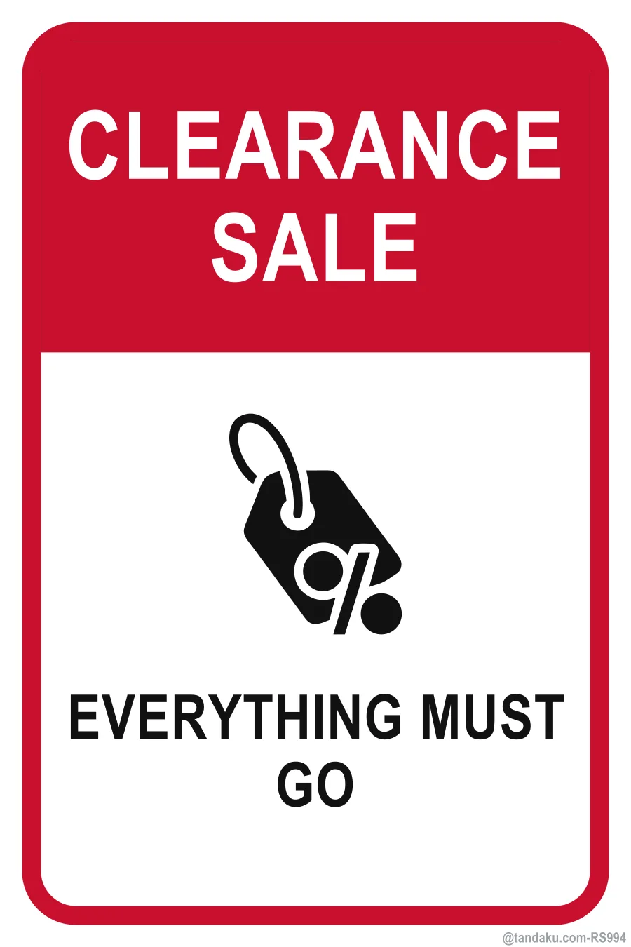 CLEARANCE SALE — English