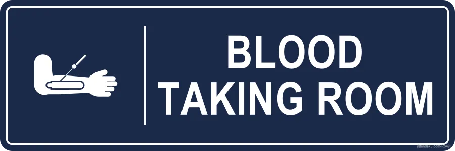 BLOOD TAKING ROOM — English