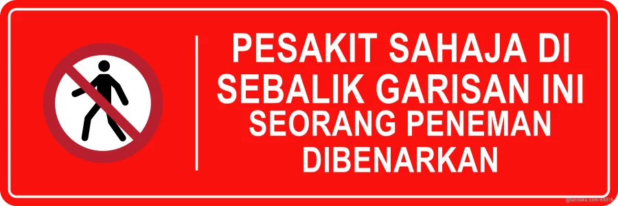 PATIENTS ONLY BEYOND THIS POINT — Bahasa Malaysia