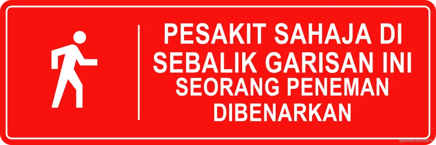 Clinic Patients Only Beyond — Bahasa Malaysia