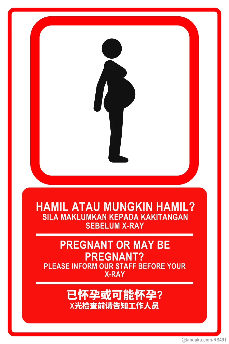 PREGNANT OR MAY BE PREGNANT? — BM + EN + 中文
