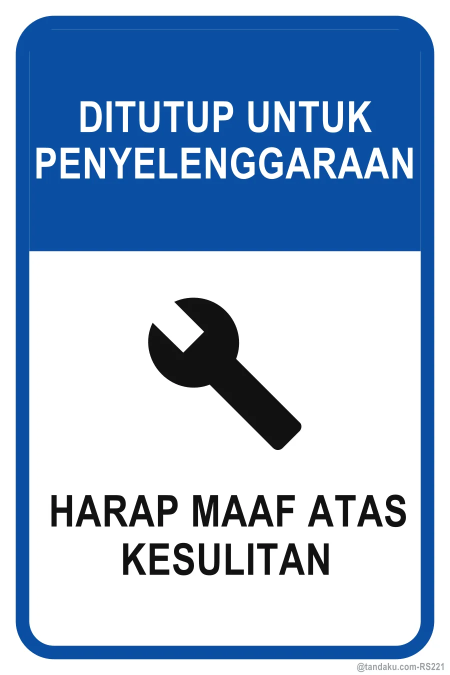 CLOSED FOR MAINTENANCE — Bahasa Malaysia