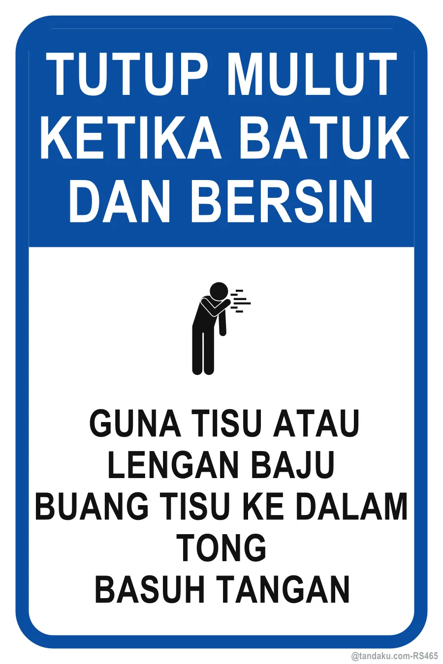 COVER YOUR COUGH AND SNEEZE — Bahasa Malaysia