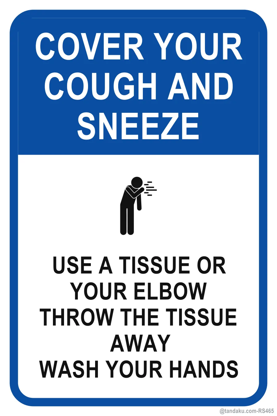 COVER YOUR COUGH AND SNEEZE — English