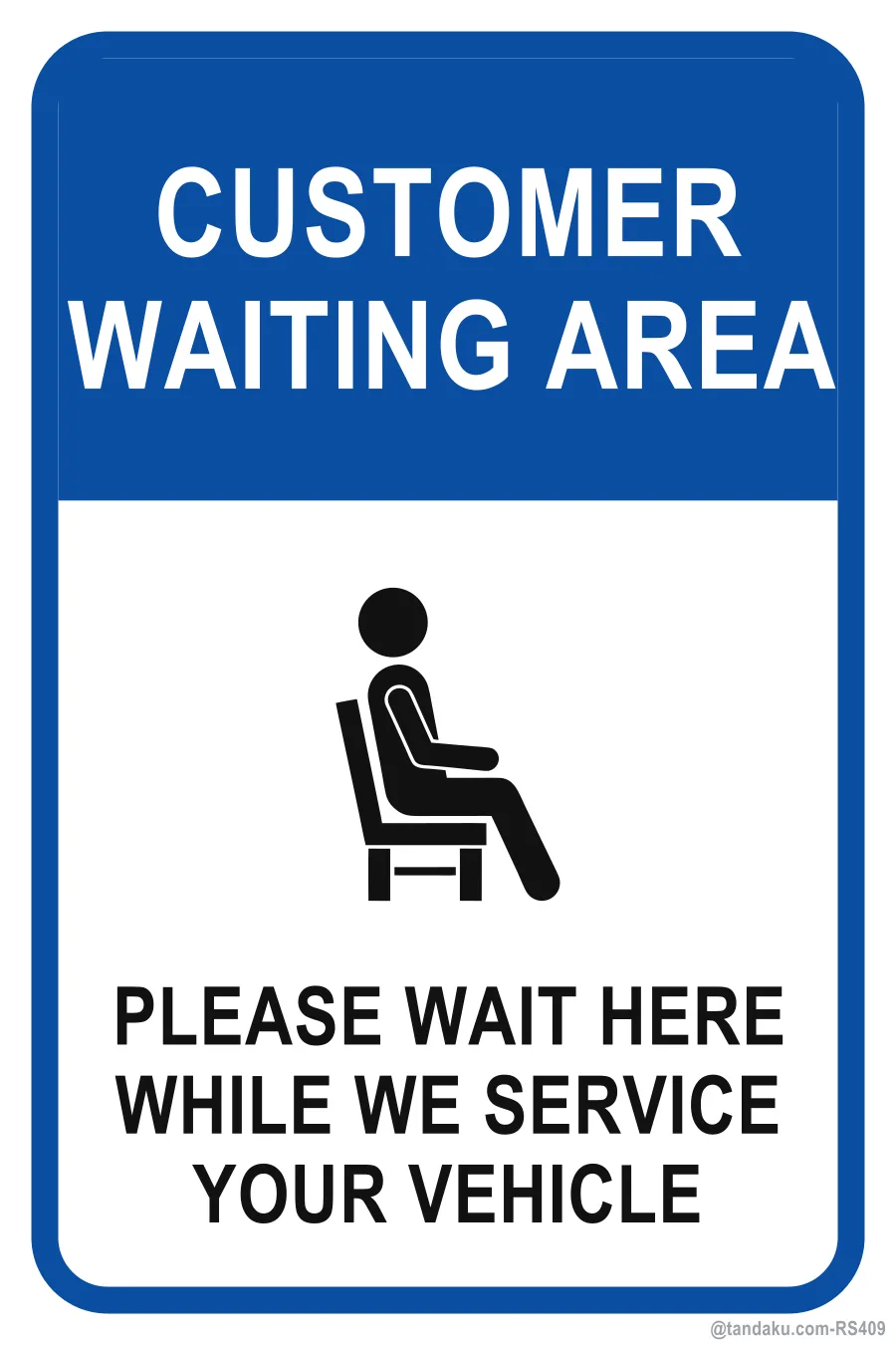 CUSTOMER WAITING AREA — English
