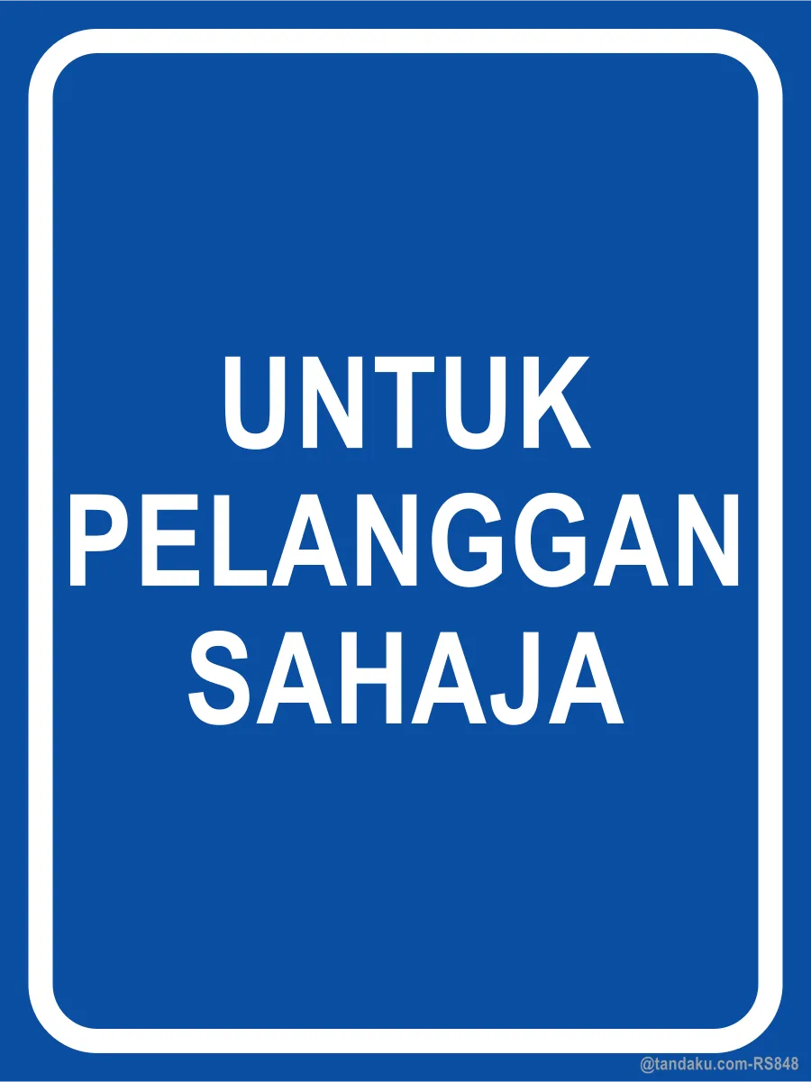 FOR CUSTOMERS ONLY — Bahasa Malaysia