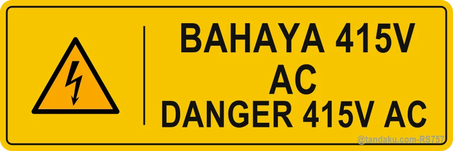 Danger 415v Ac