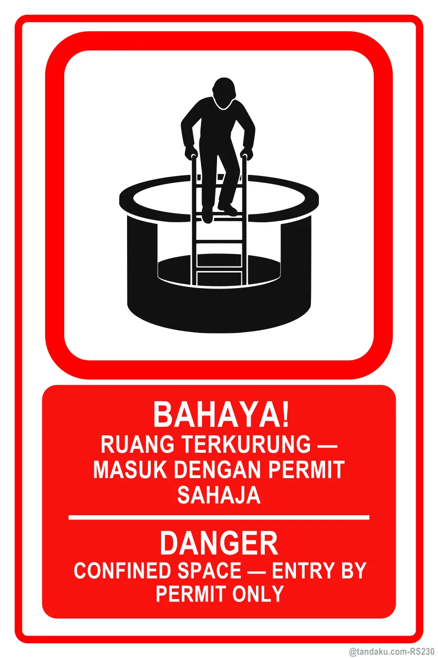 Danger Confined Space