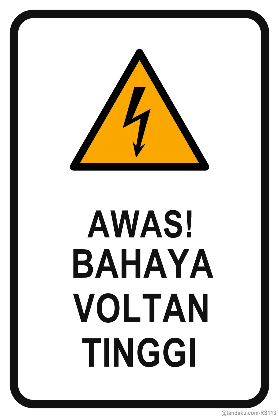 DANGER — Bahasa Malaysia