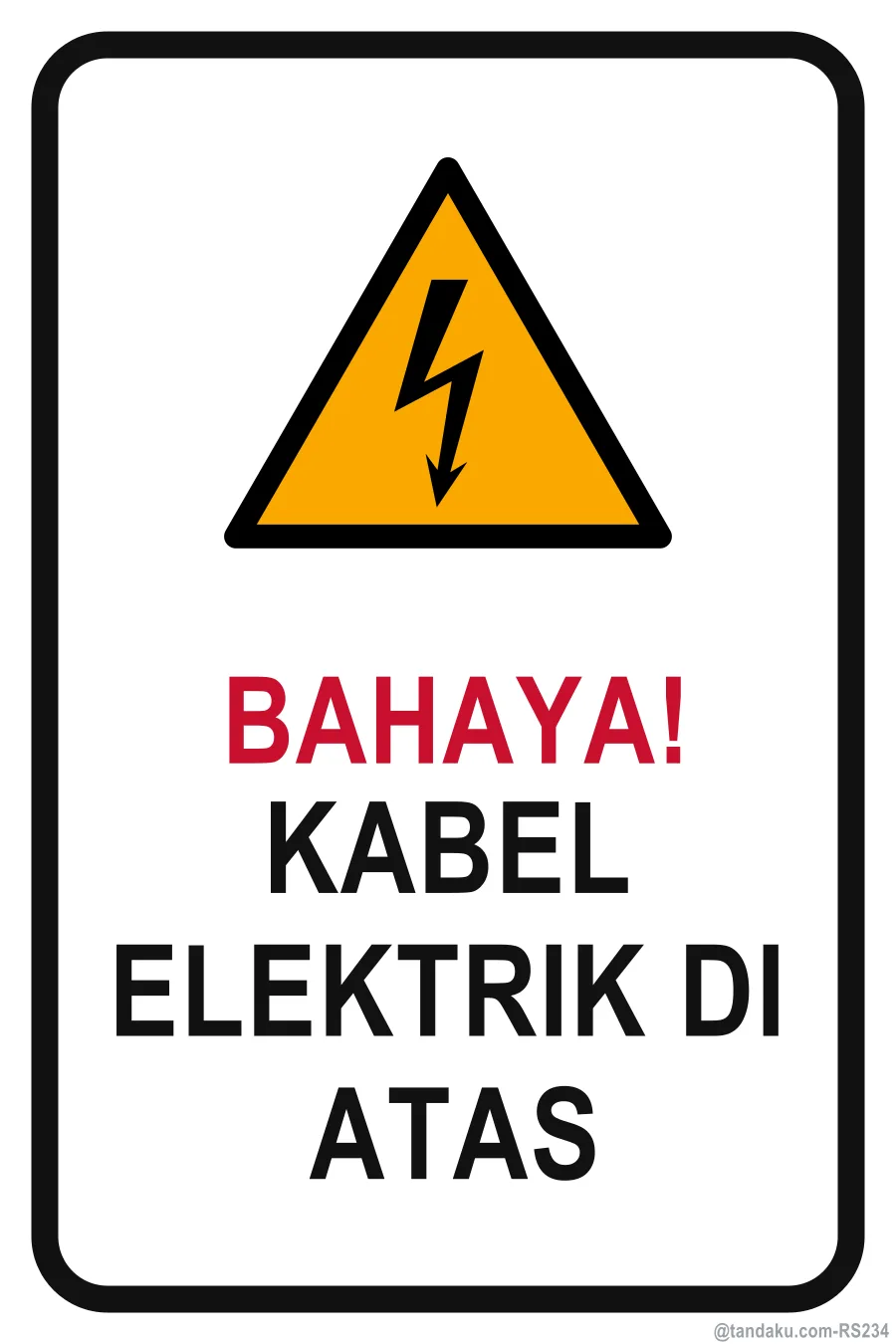 DANGER — Bahasa Malaysia