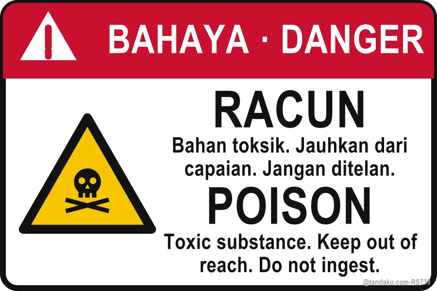 Danger Poison Label