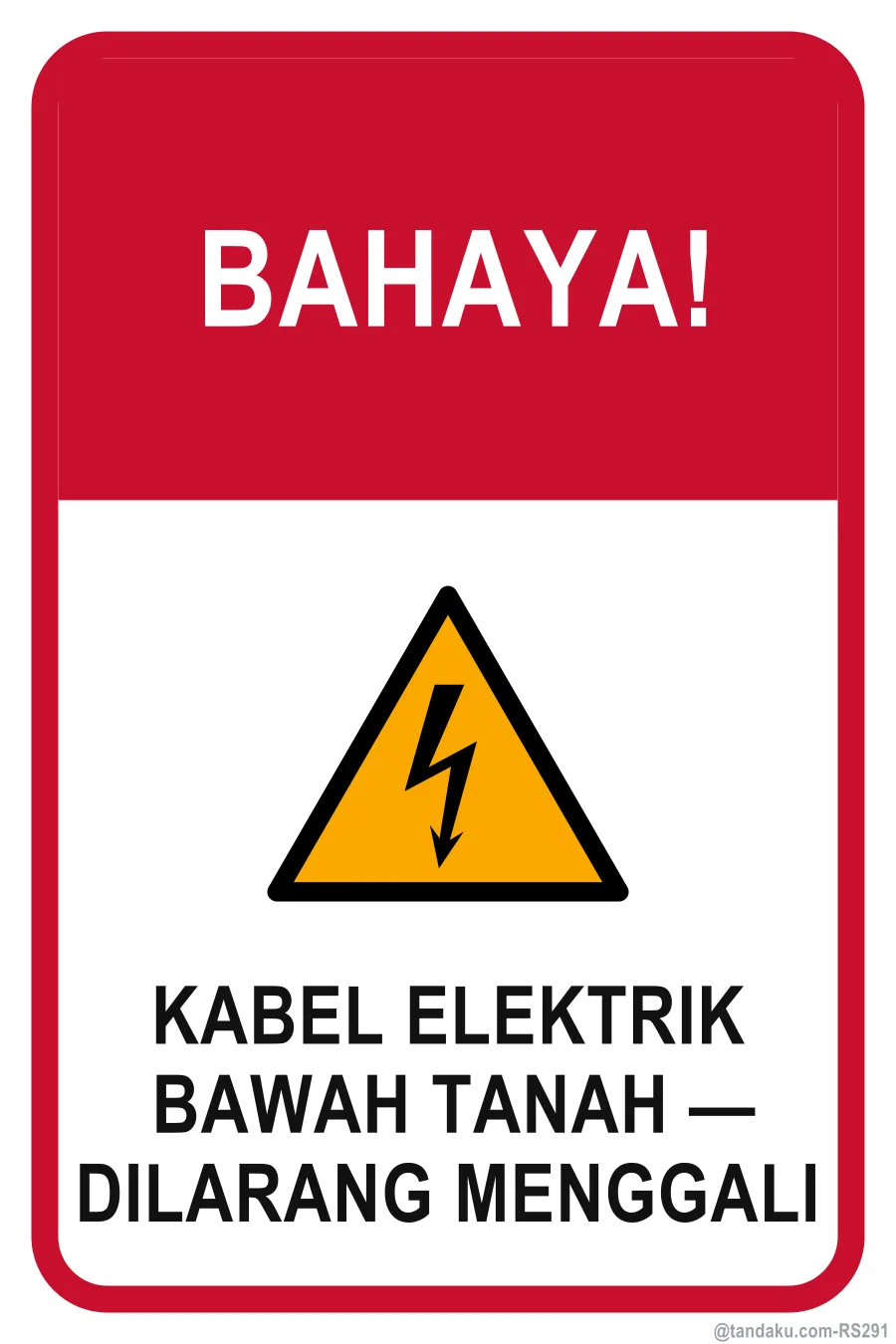 DANGER — Bahasa Malaysia