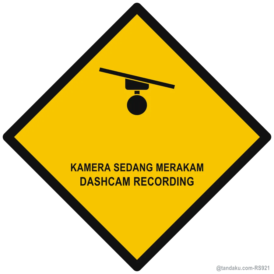 Dashcam Recording Sticker