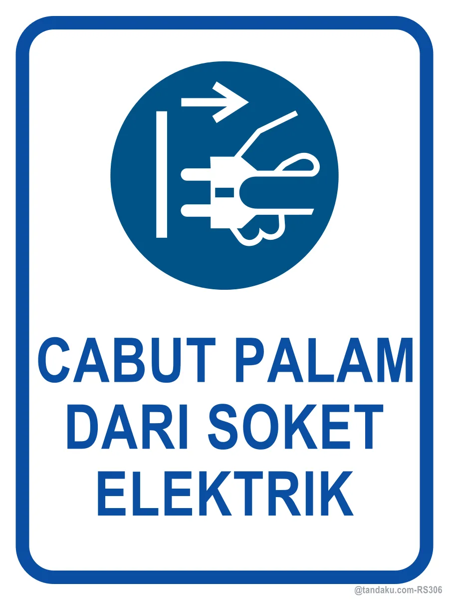 DISCONNECT MAINS PLUG FROM OUTLET — Bahasa Malaysia