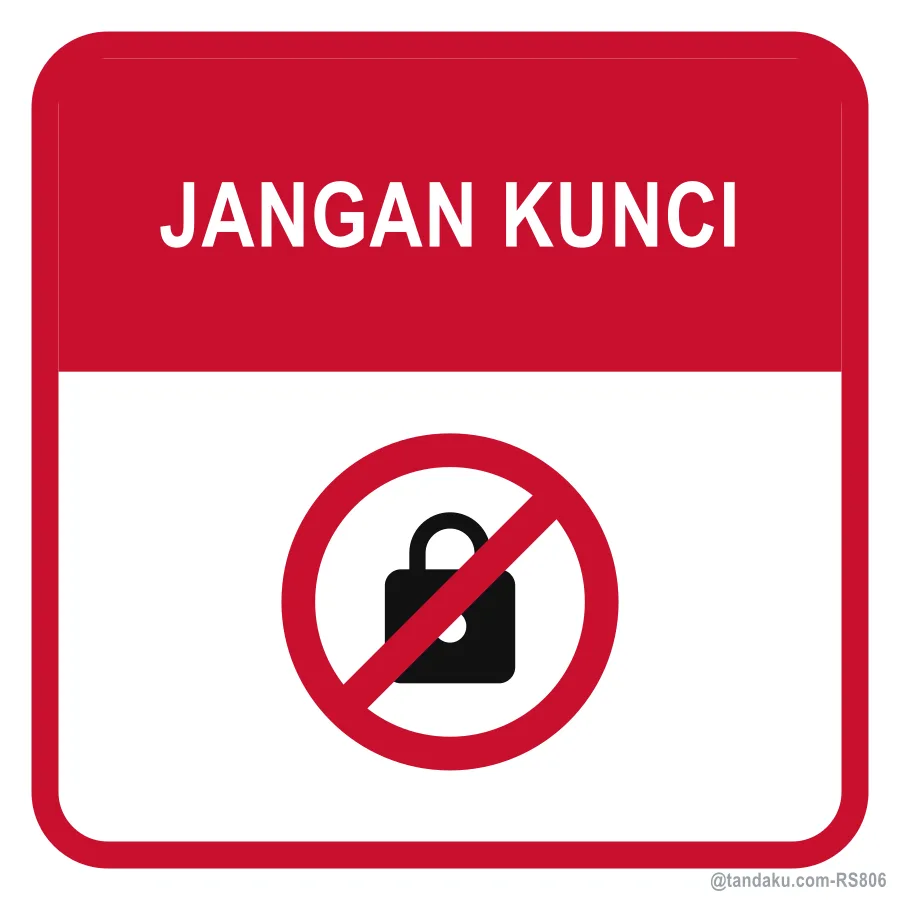 DO NOT LOCK — Bahasa Malaysia