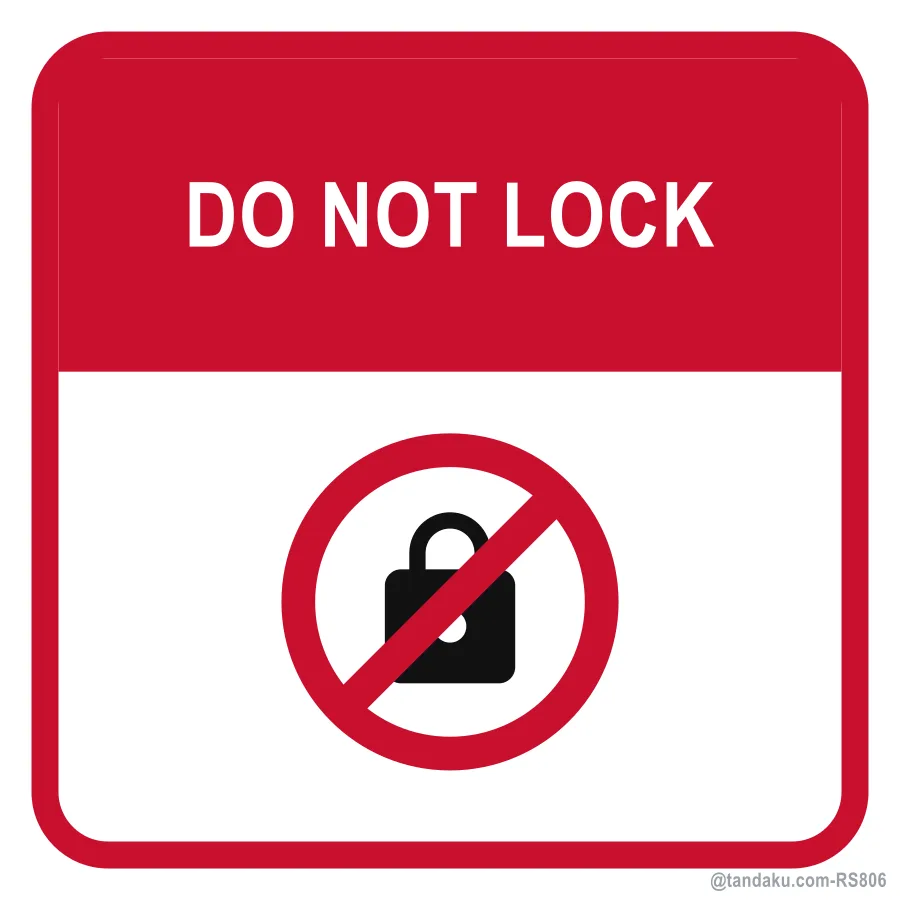 DO NOT LOCK — English