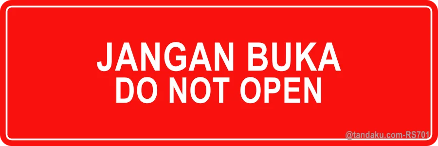 Do Not Open Label