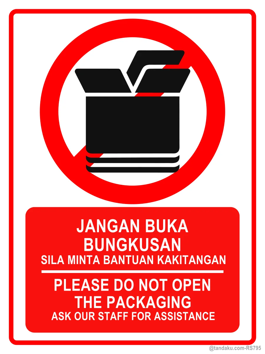PLEASE DO NOT OPEN THE PACKAGING — BM + EN