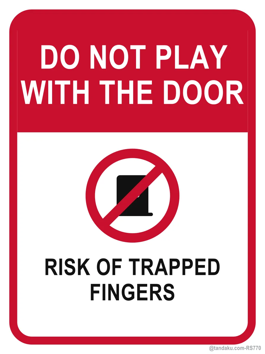 DO NOT PLAY WITH THE DOOR — English