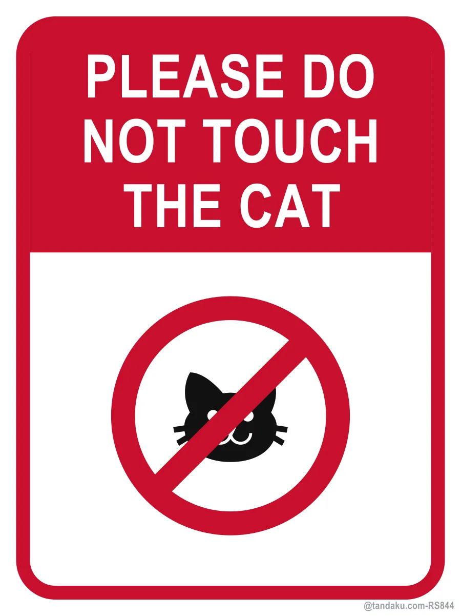 Do Not Touch The Cat — English
