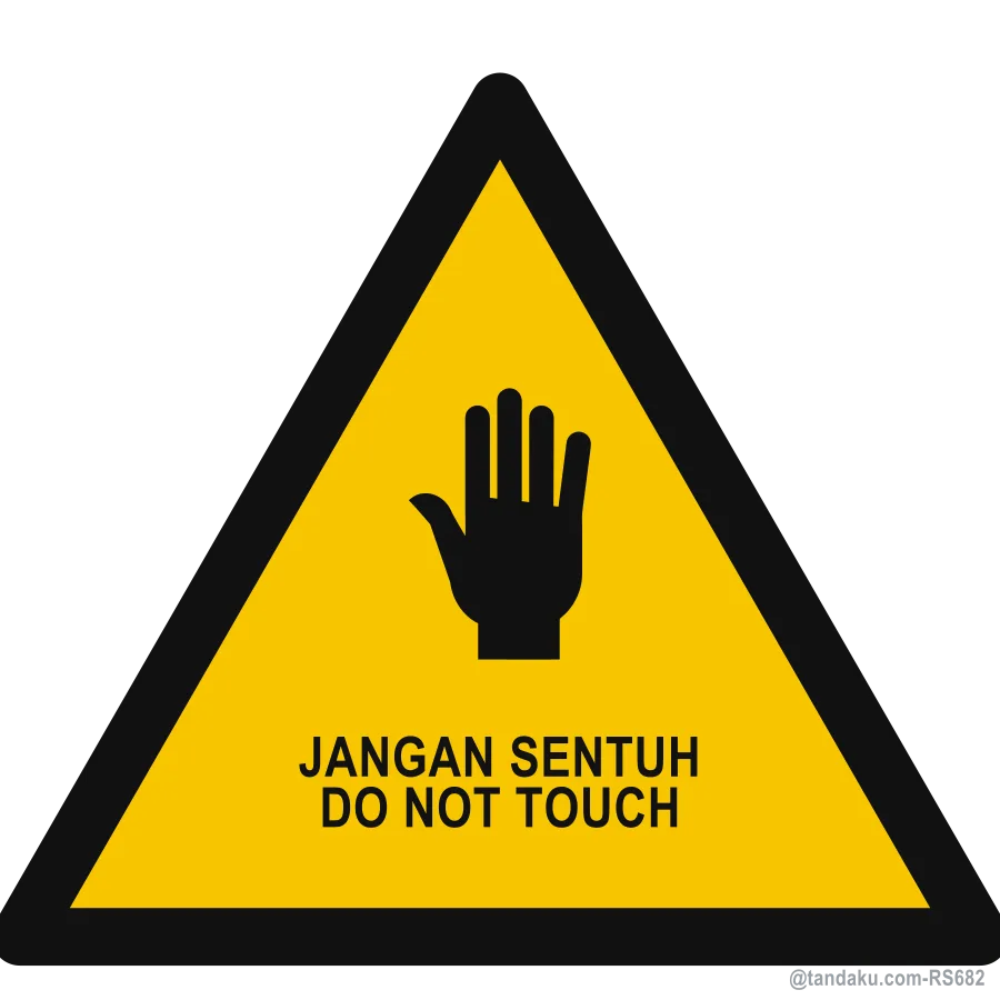 Do Not Touch Triangle