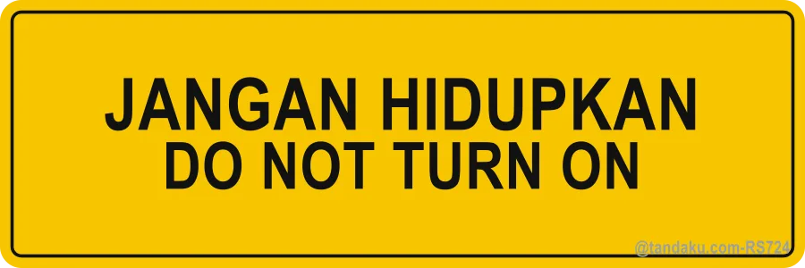 Do Not Turn On Label