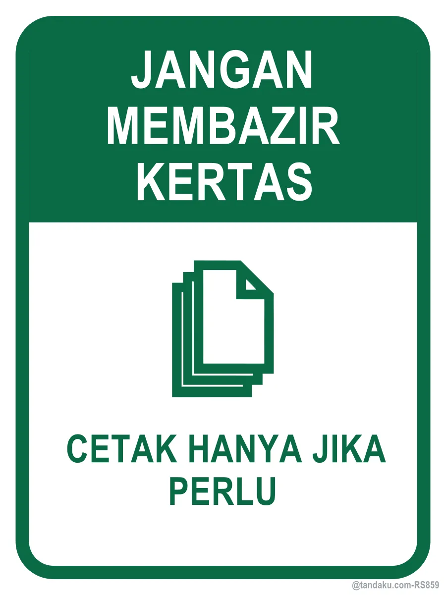 PLEASE DO NOT WASTE PAPER — Bahasa Malaysia