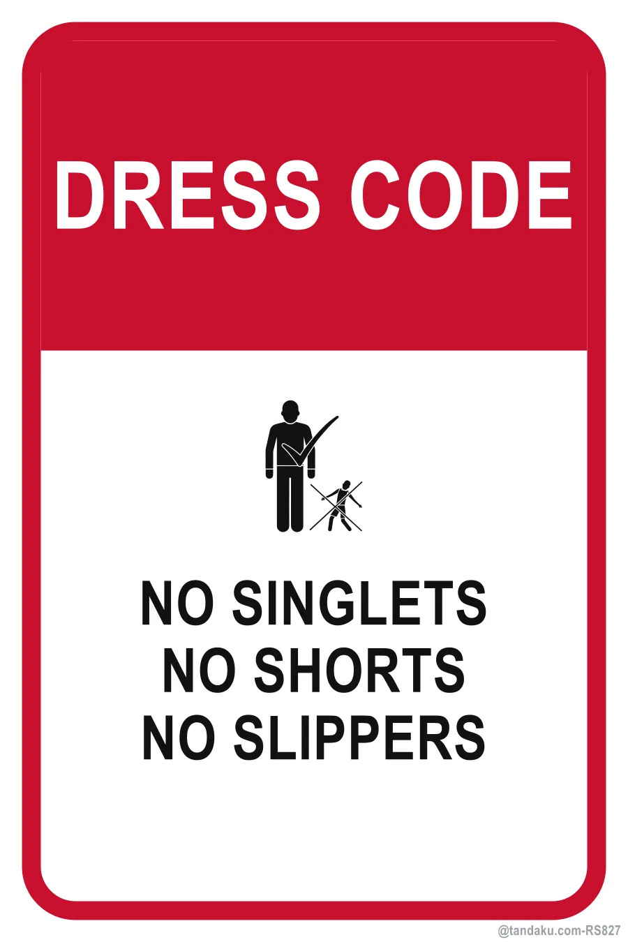 Dress Code No Singlets Shorts — English