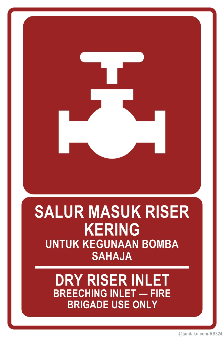 DRY RISER INLET — BM + EN