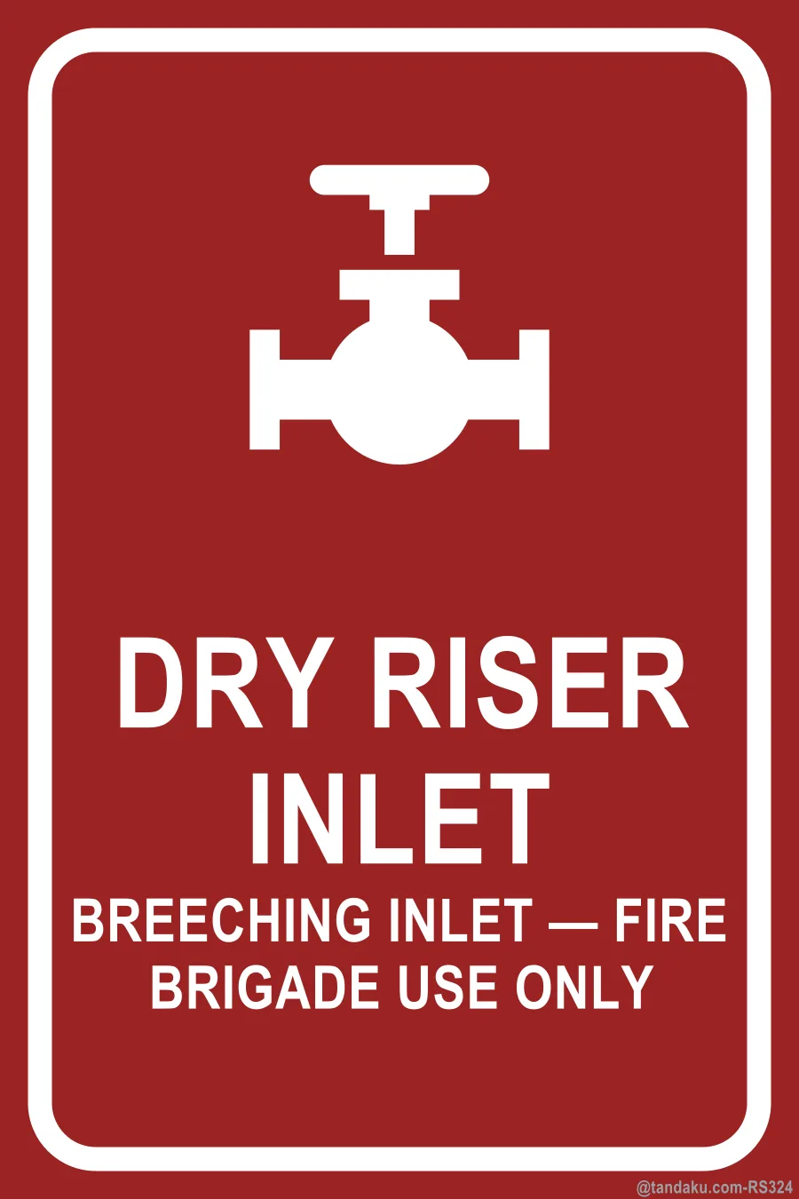 DRY RISER INLET — English