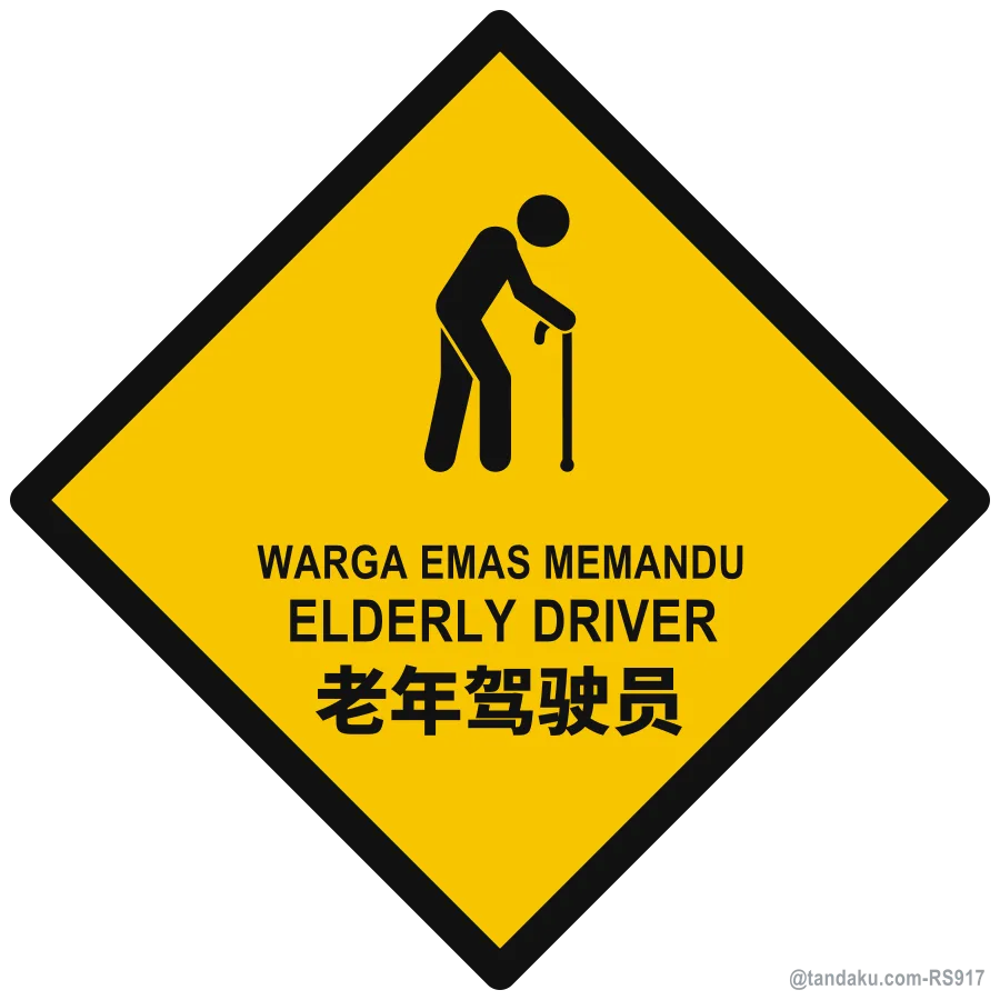 ELDERLY DRIVER — BM + EN + 中文