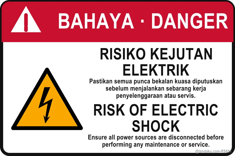 Electric Shock Label