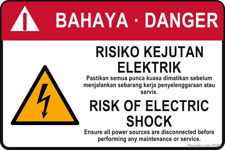 Electric Shock Label