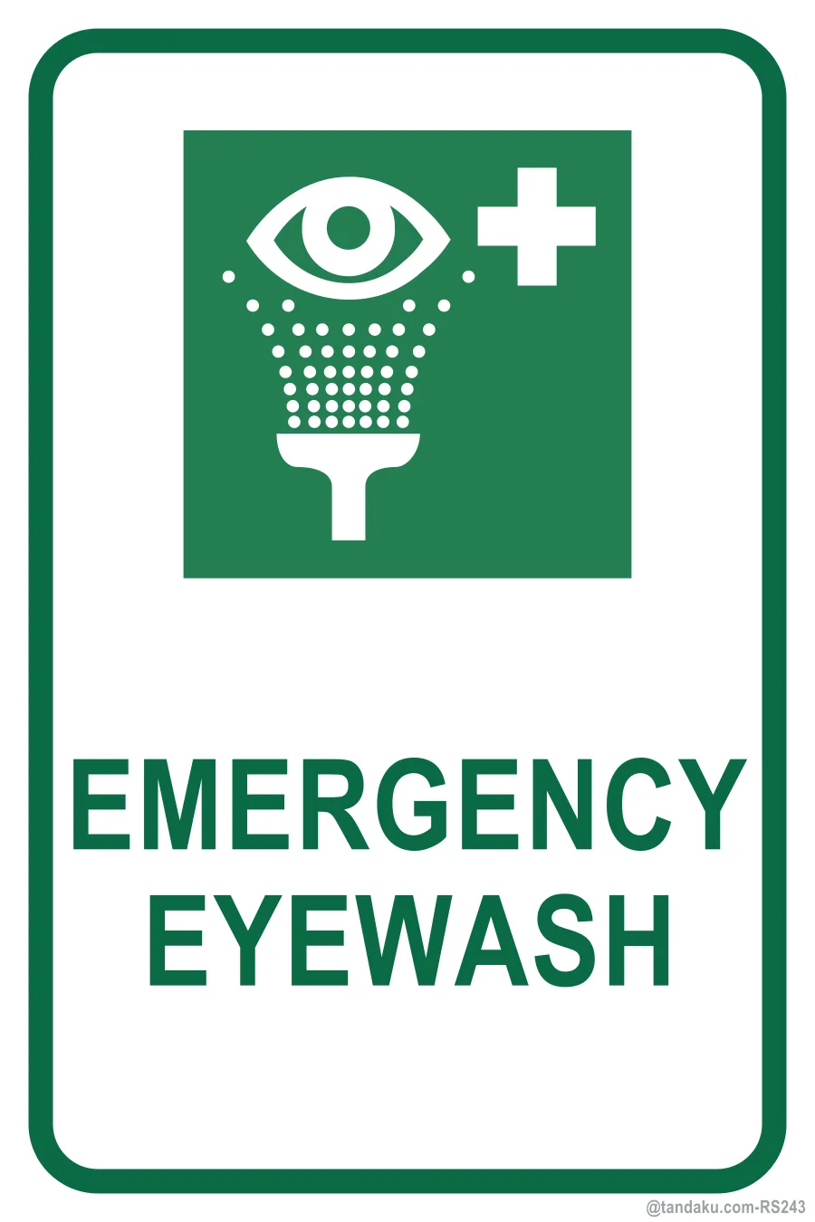 Emergency Eyewash — English