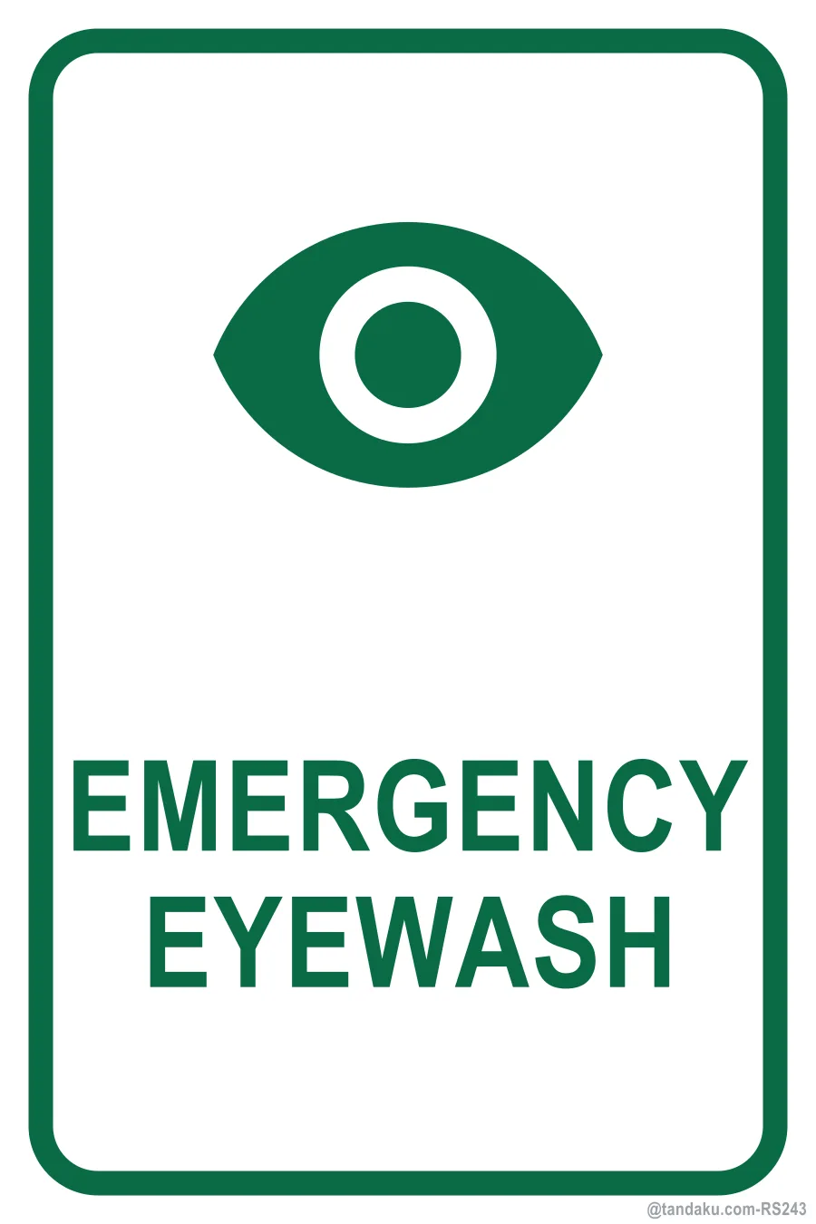 EMERGENCY EYEWASH — English